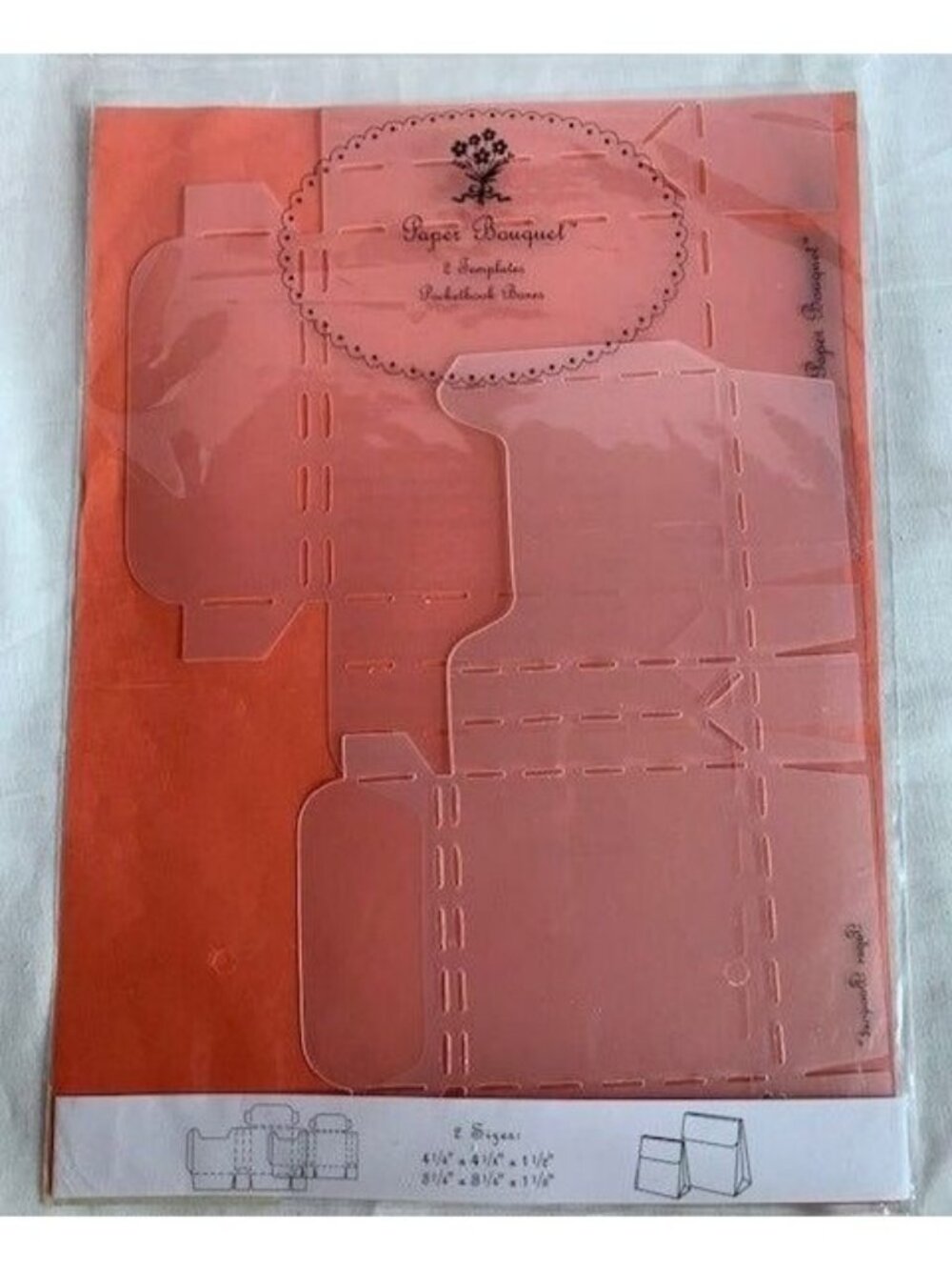 Paper Bouquet 2 Templates Pocketbook Boxes Craft Stencil DIY Projects